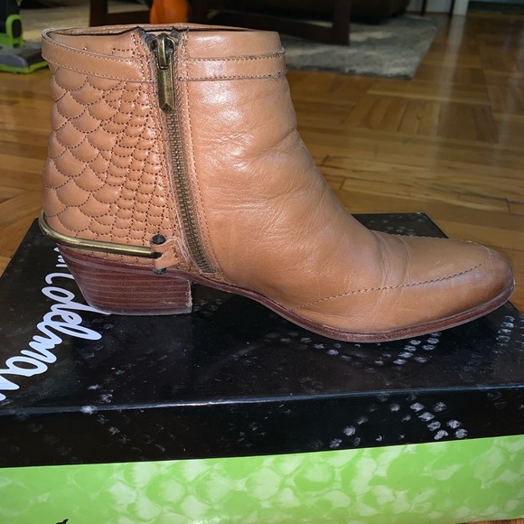 SAM EDELMAN EUC PORTER SADDLE LEATHER BOOTS 8.5 - Picture 5 of 8